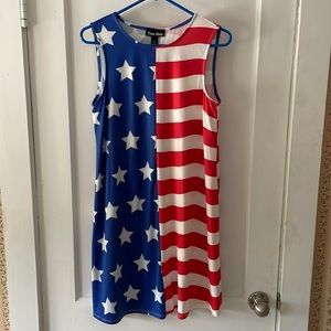 Dress Works womens American Flag dress